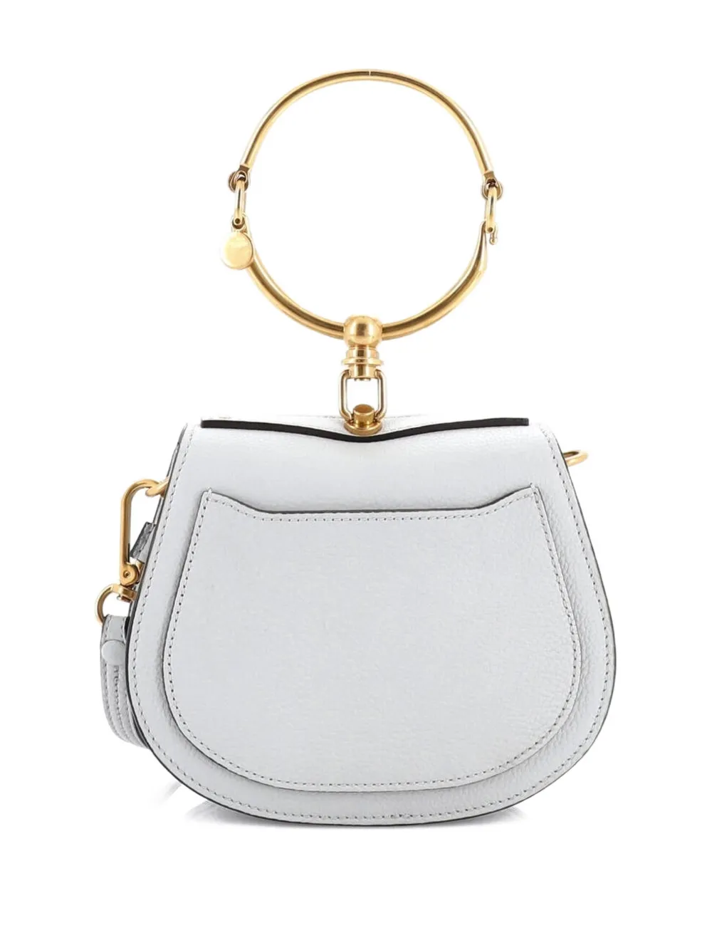 Pre-owned Chloé Nile Leather Small Crossbody Bag In Blue
