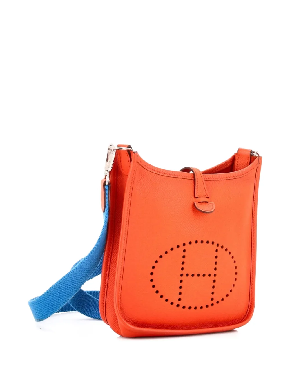 Pre-owned Hermes Evelyne Bag Gen Iii Epsom Tpm Crossbody Bag In Orange