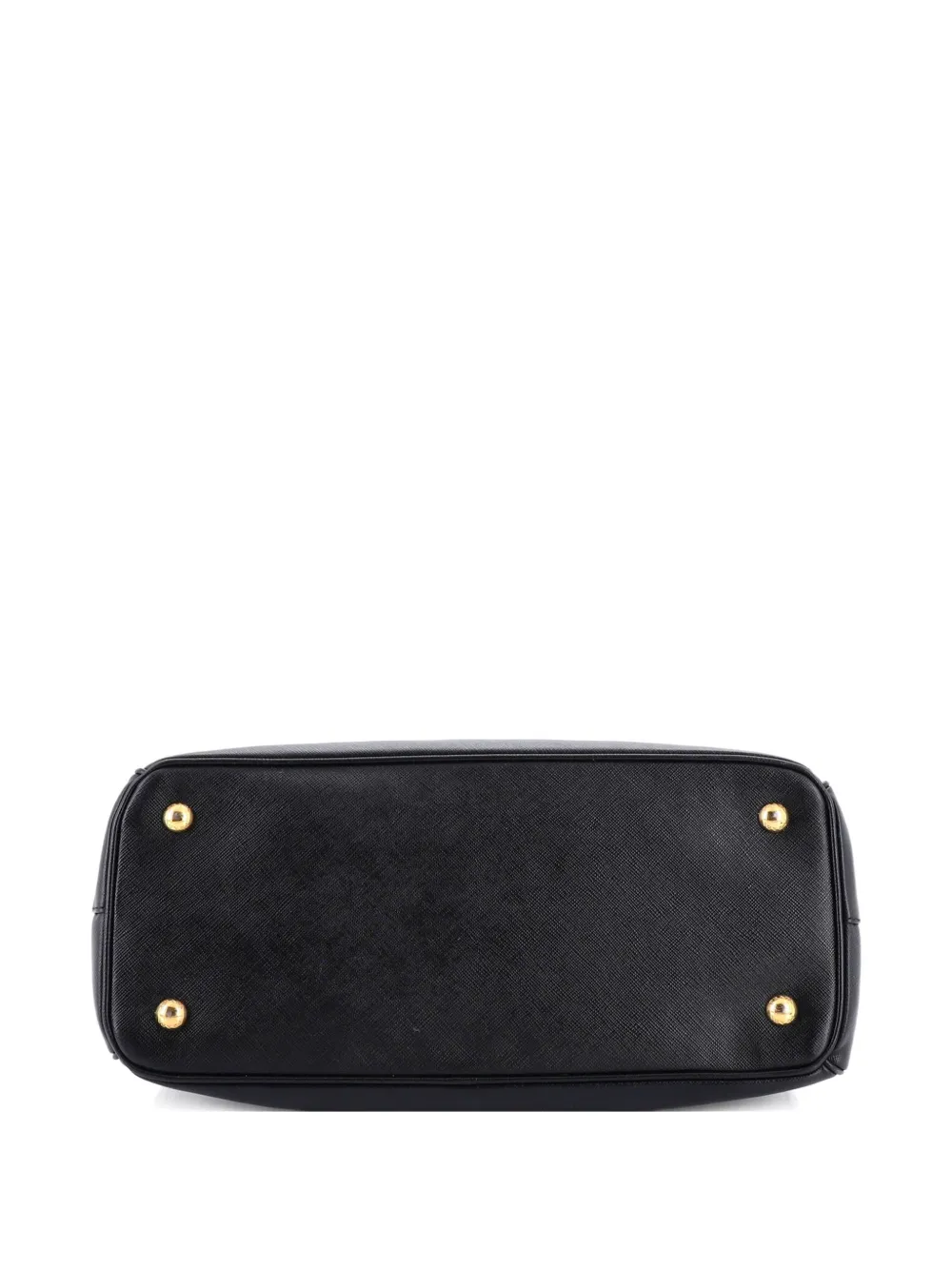 PRADA Pre-owned Gardener's Saffiano Leather Medium Tote Bag In Black