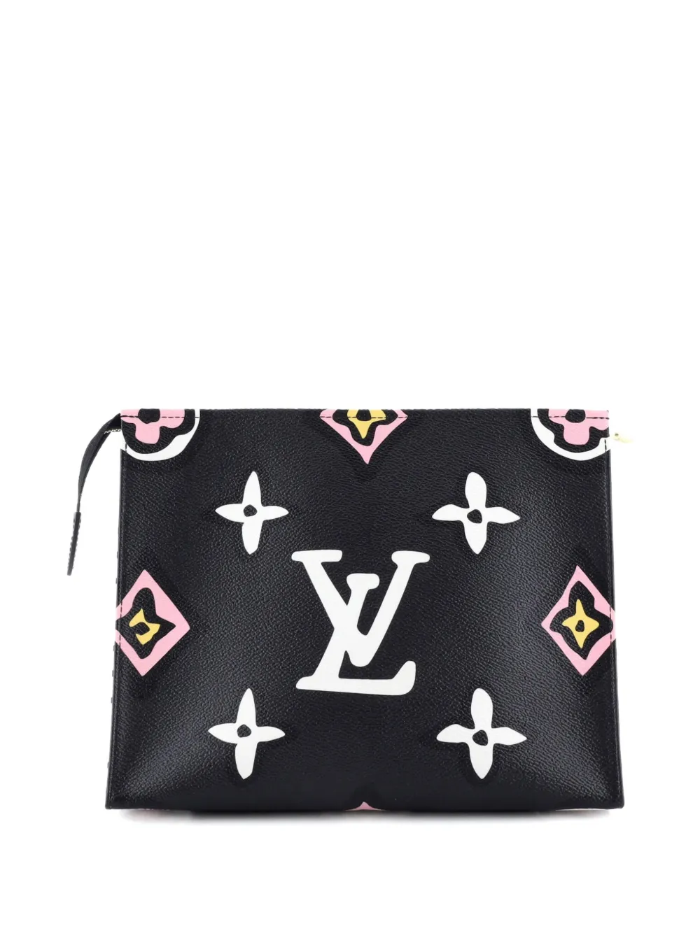 Pre-owned Louis Vuitton Toiletry Wild At Heart Monogram Giant 26 Pouch In Black