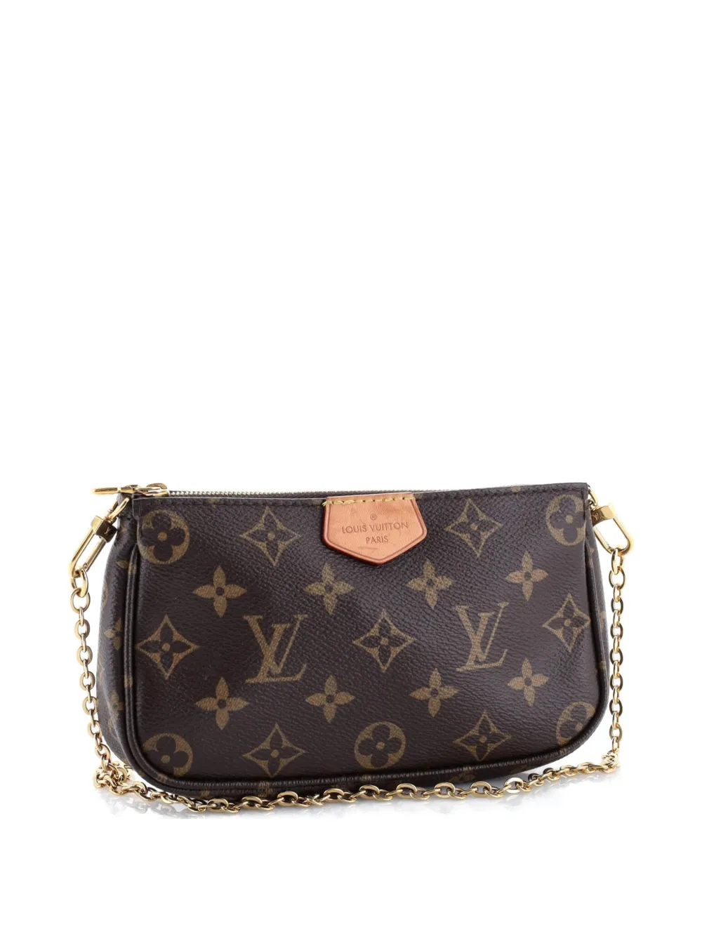 Pre-owned Louis Vuitton Multi Pochette Accessoires Monogram Canvas Small Pouch In Brown
