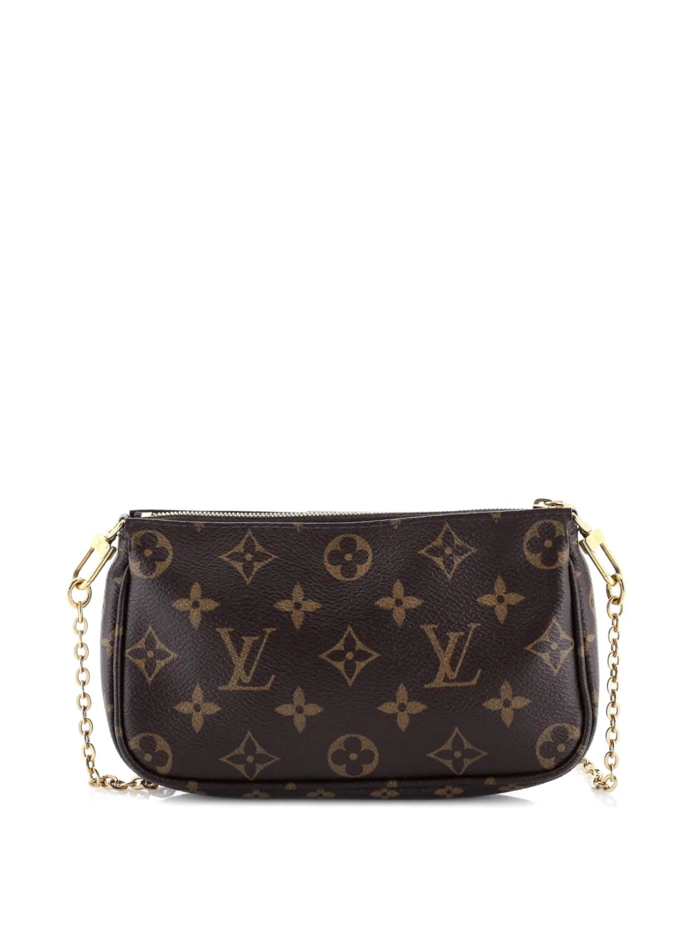 Pre-owned Louis Vuitton Multi Pochette Accessoires Monogram Canvas Small Pouch In Brown