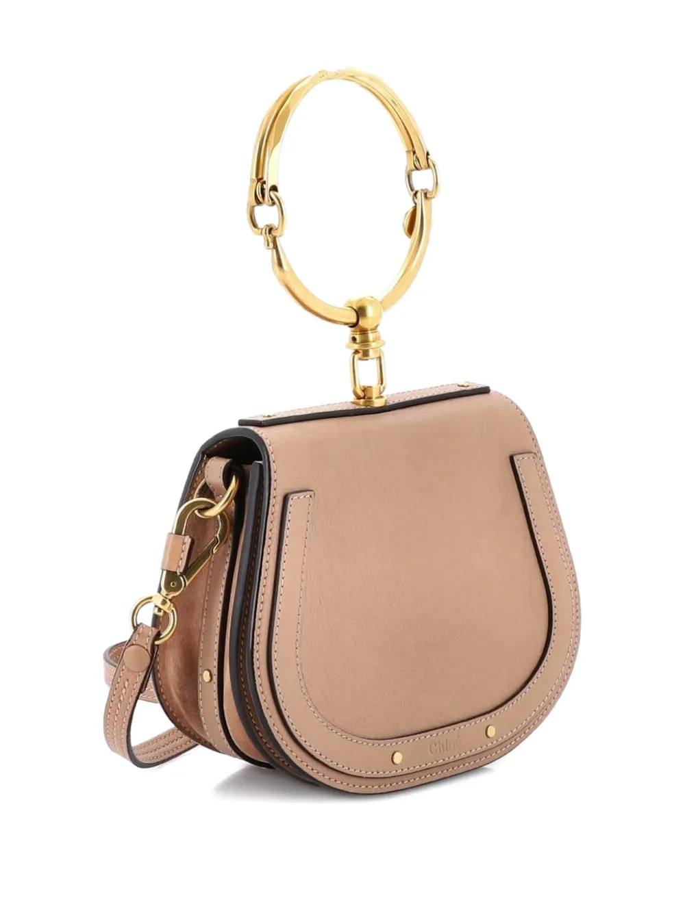 Pre-owned Chloé Nile Leather Small Crossbody Bag In Neutral