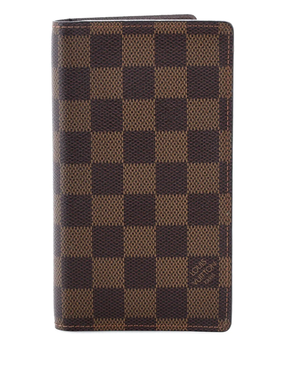 Pre-owned Louis Vuitton Brazza Wallet Damier Small Wallets In Brown