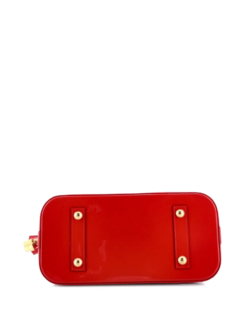 LOUIS VUITTON Pre-owned Alma Handbag Monogram Vernis Pm Satchel In Red