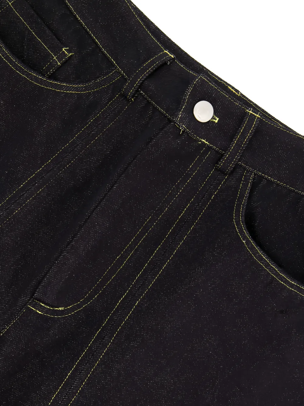  Lueder Engineered Contrast-stitching Jeans - Blue 