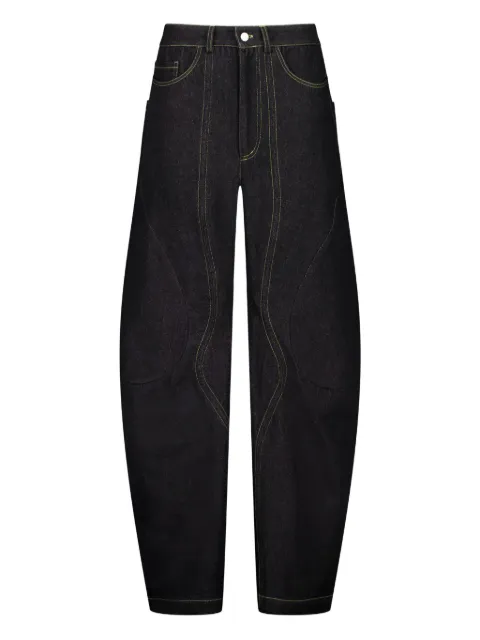 LUEDER Engineered contrast-stitching jeans