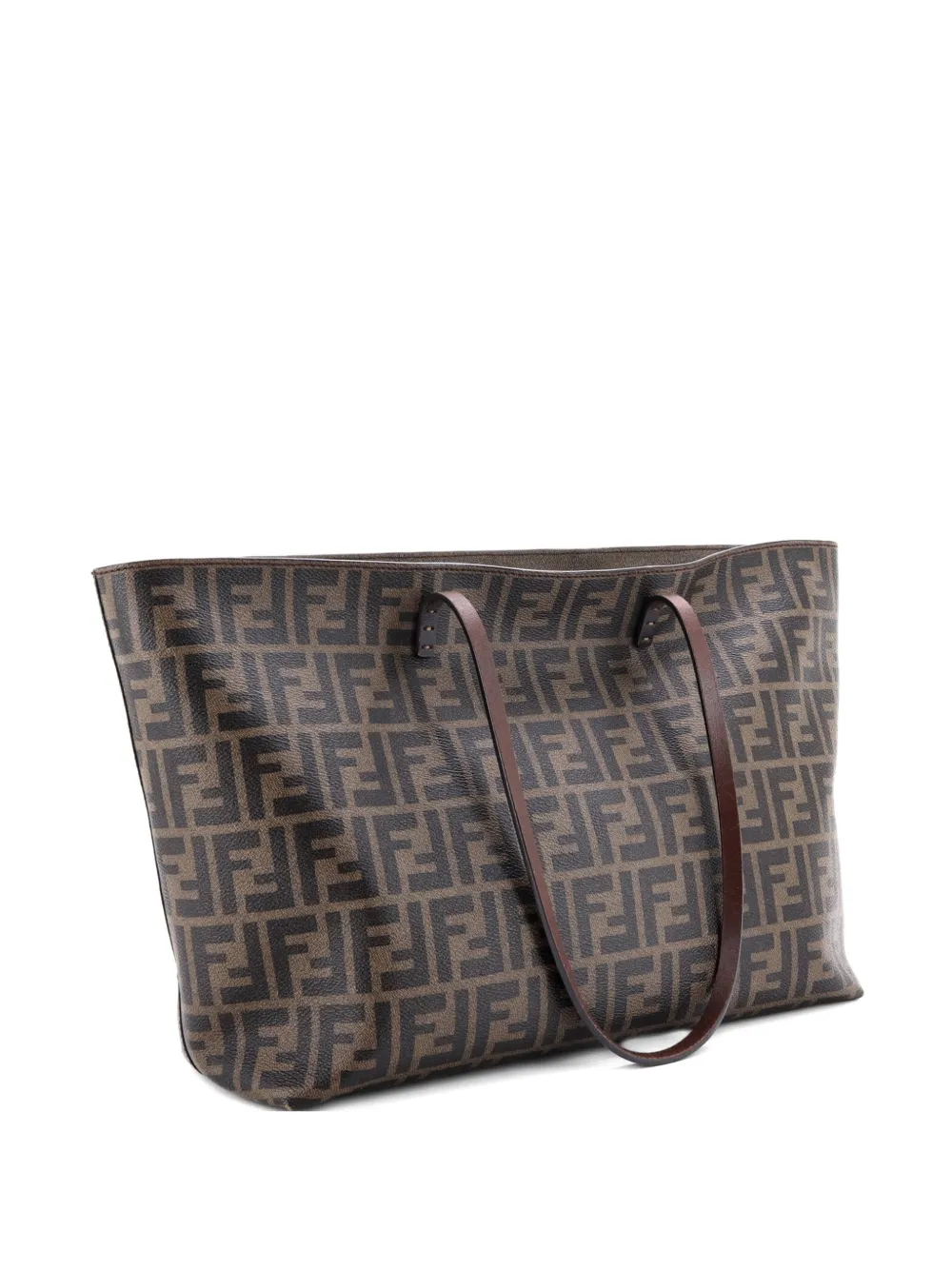 Fendi Pre-Owned Roll Zucca Coated Canvas Medium tote bag | Brown | Image 1