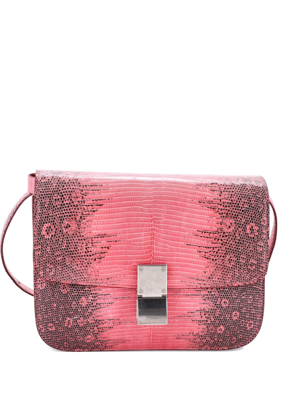 Celine Pre-Owned Classic Box Bag Lizard Medium shoulder bag - Rosa