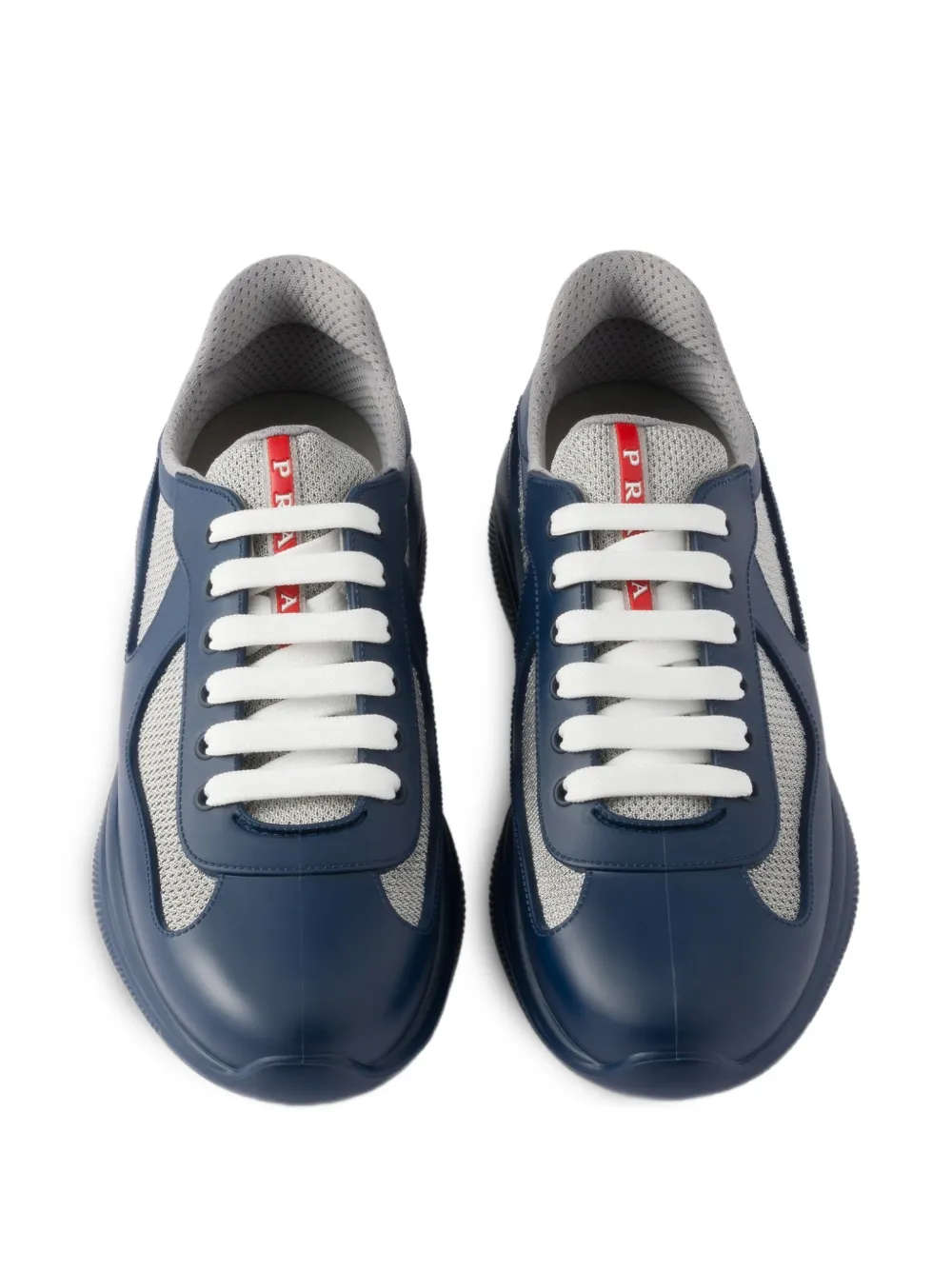 Prada America's Cup sneakers met fietspatch Blauw