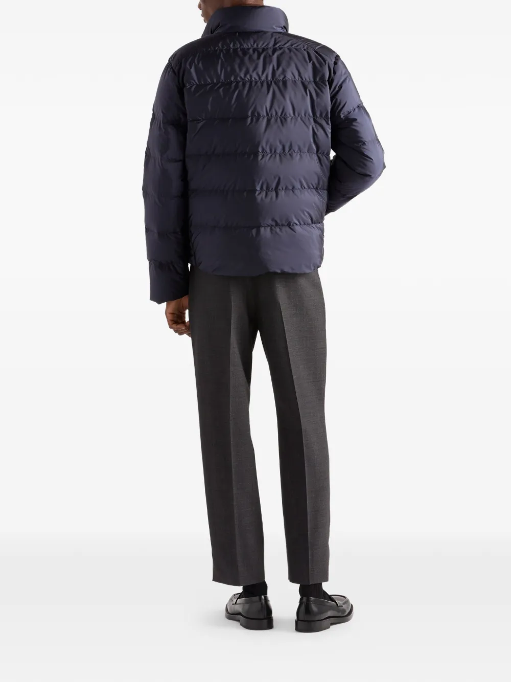  Prada Re-nylon Down Jacket - Blue 