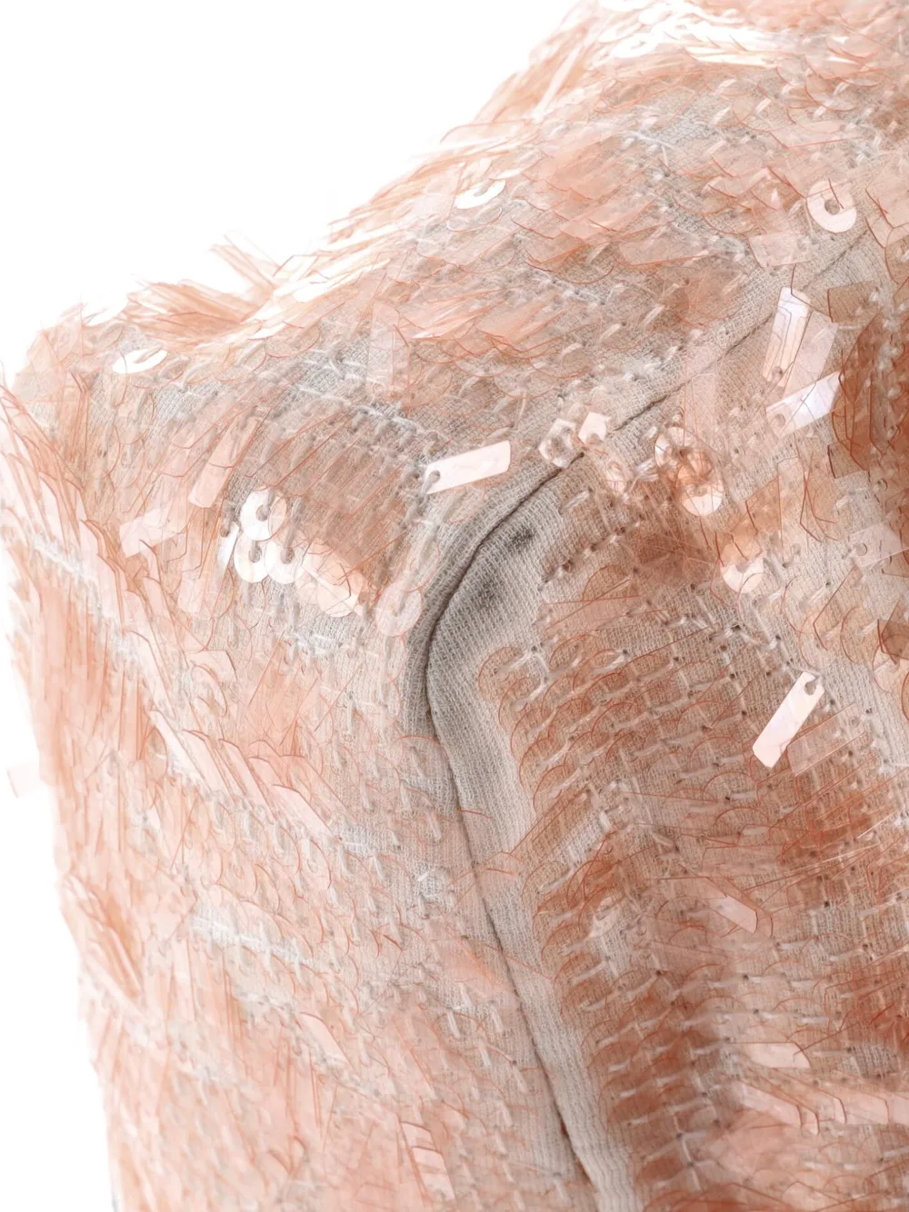 Pre-owned Chanel Classic Single Flap Bag Sequins Small Shoulder Bag In Neutral