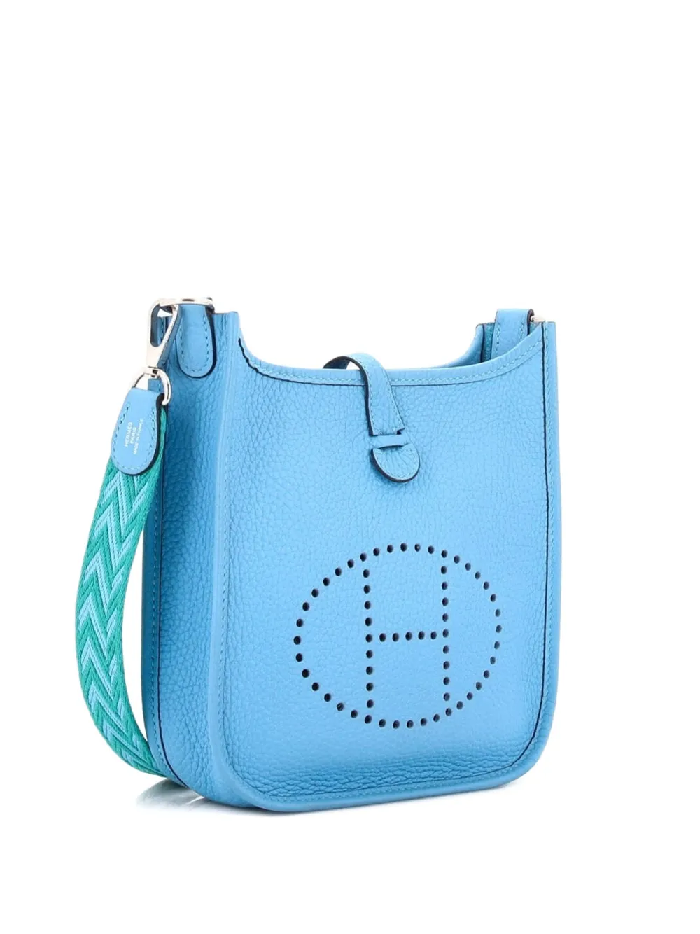 Hermès Pre-Owned Evelyne Bag Gen III Clemence TPM crossbody bag - Blau
