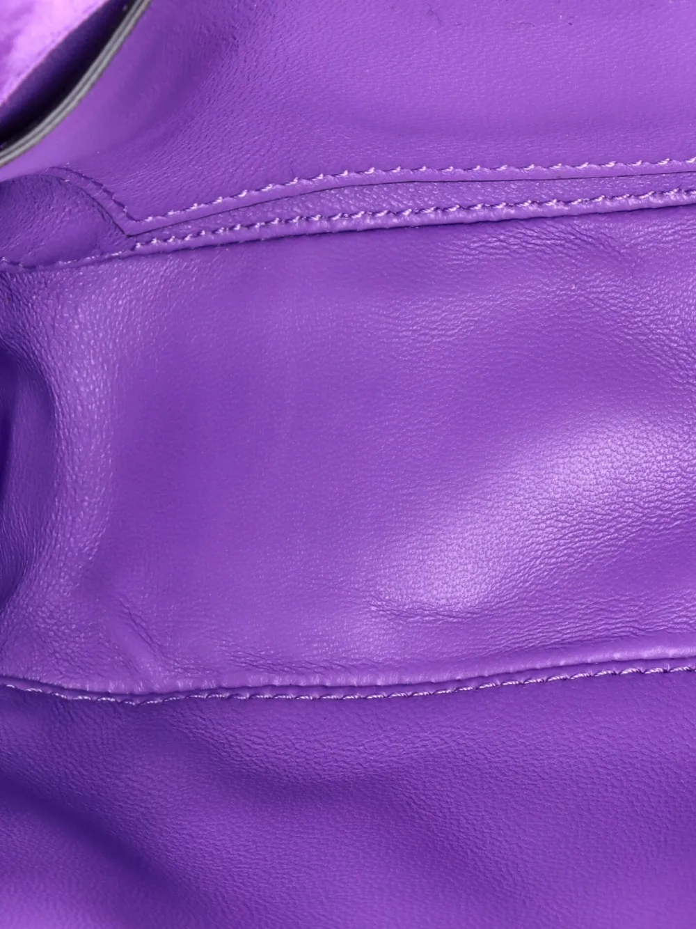 Pre-owned Valentino Garavani Roman Stud Flap Bag Embellished Suede Small Shoulder Bag In Purple