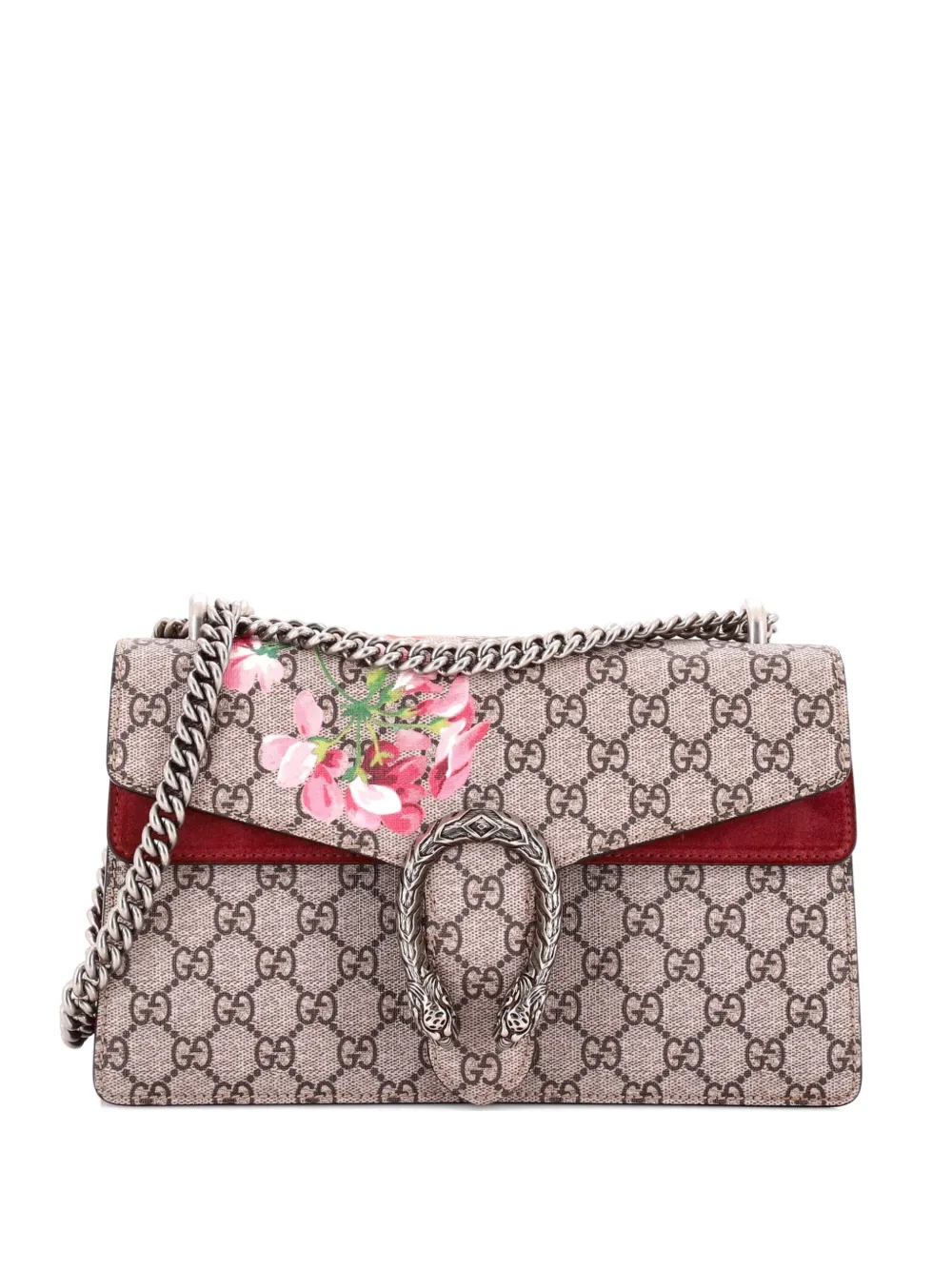 Gucci Pre-Owned Dionysus Bag Blooms Print GG Coated Canvas Small shoulder bag | Brown | Image 1