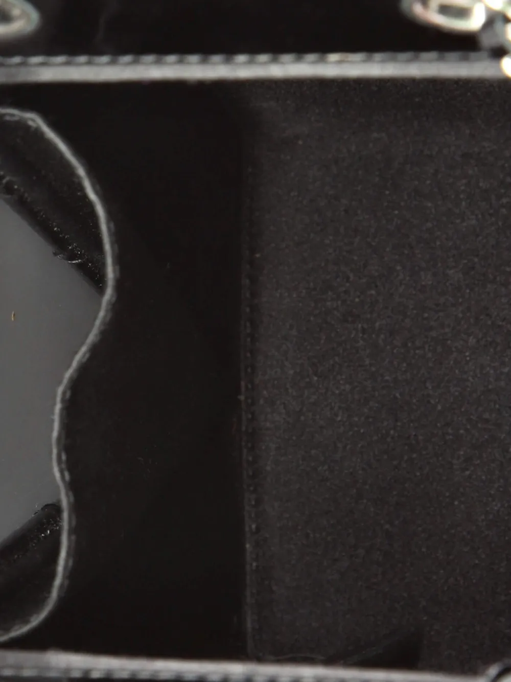 Pre-owned Chanel Lait De Coco Milk Carton Minaudiere Patent Clutch Bag In Black