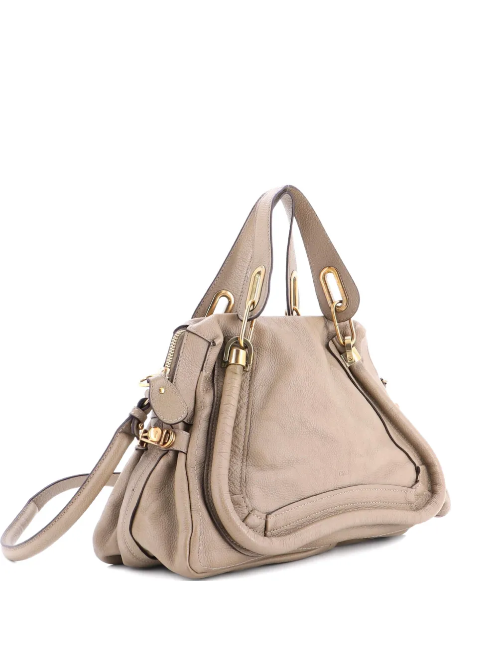 Chloé Pre-Owned Paraty Top Handle Bag Leather Medium satchel | Neutrals | Image 1