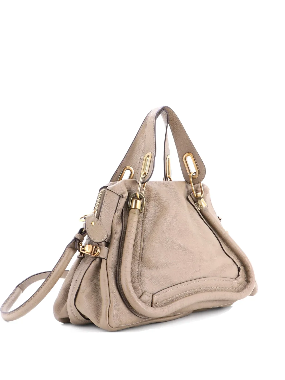 Chloé Pre-Owned Paraty Top Handle Bag Leather Medium satchel | neutro | Image 1