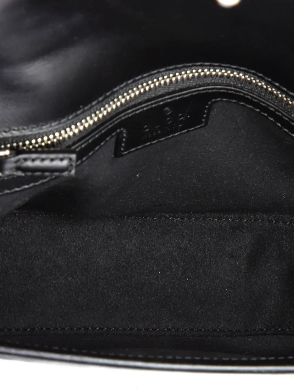 GUCCI Pre-owned Petite Gg Flap Shoulder Bag Leather Small Crossbody Bag In Black