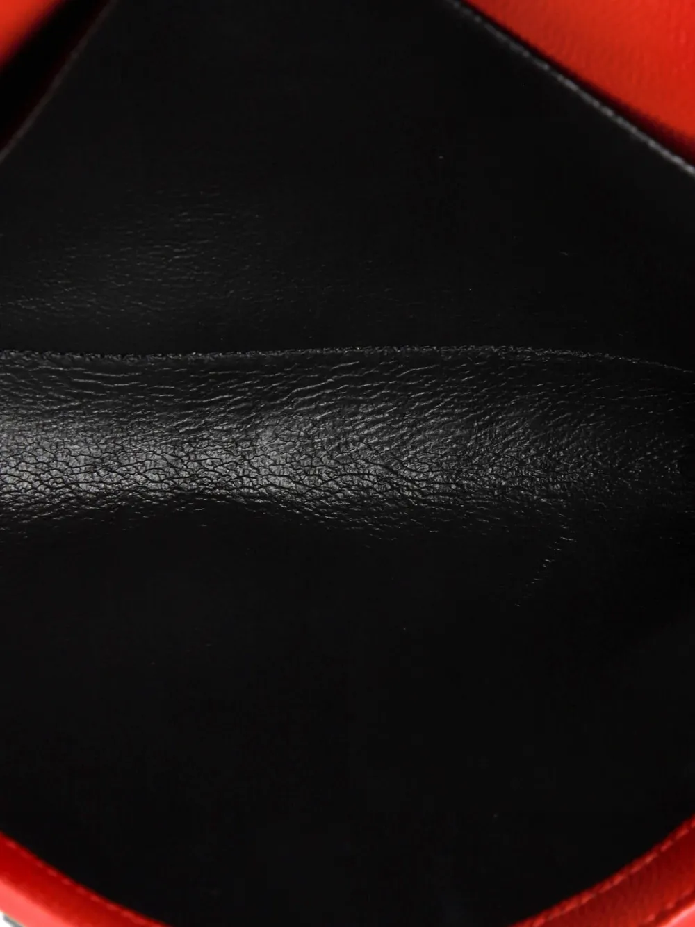 SAINT LAURENT Pre-owned Uptown Chain Wallet Leather Crossbody Bag In Red