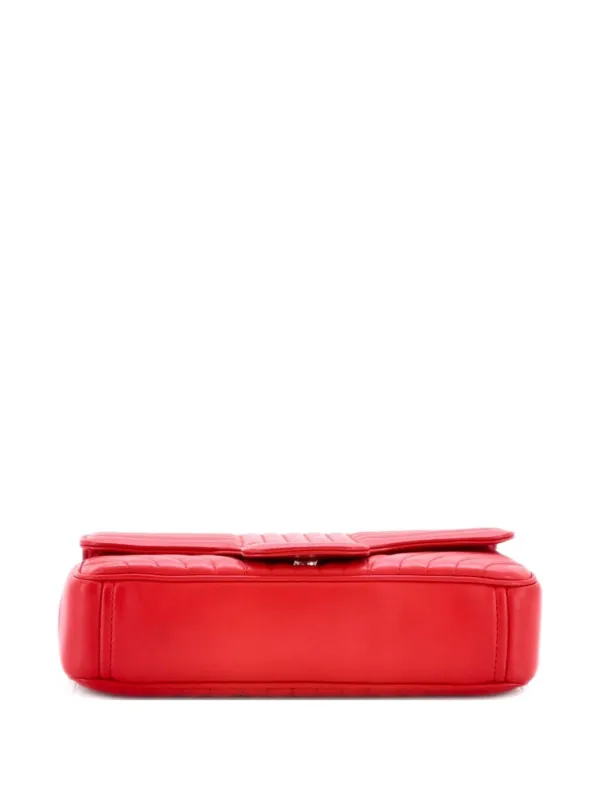 Prada Pre-Owned チェーンフラップ ショルダーバッグ | レッド