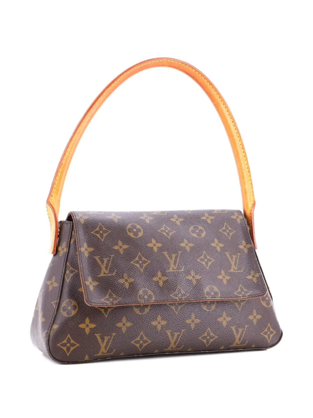Louis Vuitton Pre-Owned Looping Handbag Monogram Canvas Mini satchel - Marrone