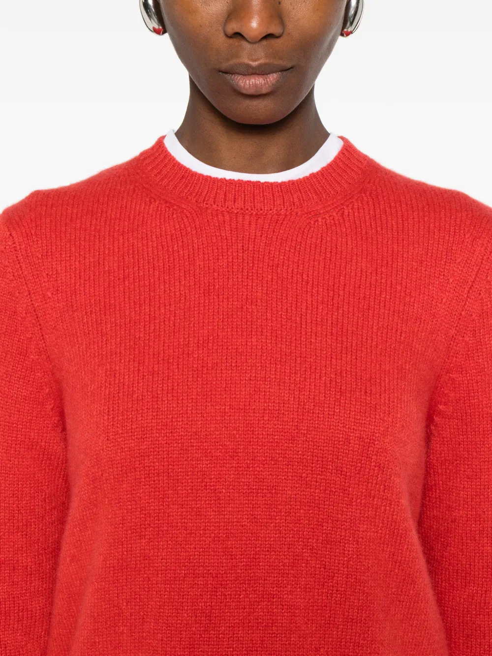 Khaite Margaux Cashmere Jumper In Red
