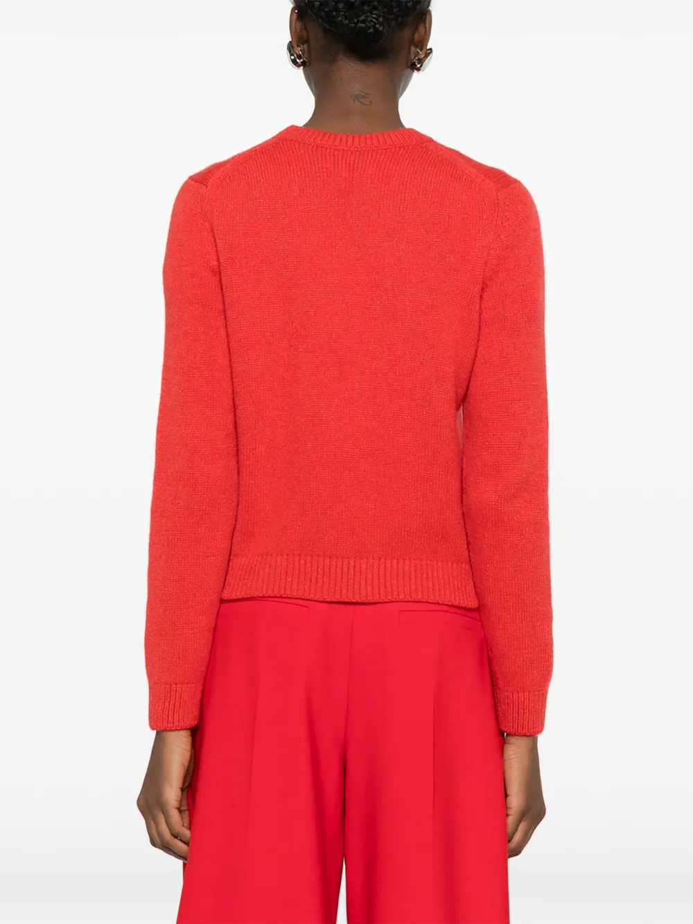 Khaite Margaux Cashmere Jumper In Red