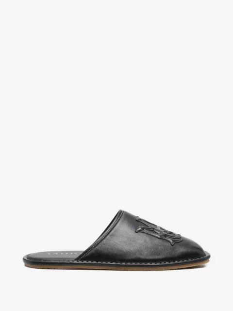 AMIRI Ma appliqué leather slippers
