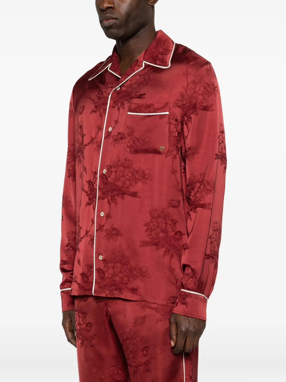  Amiri Floral Jacquard Shirt - Red 