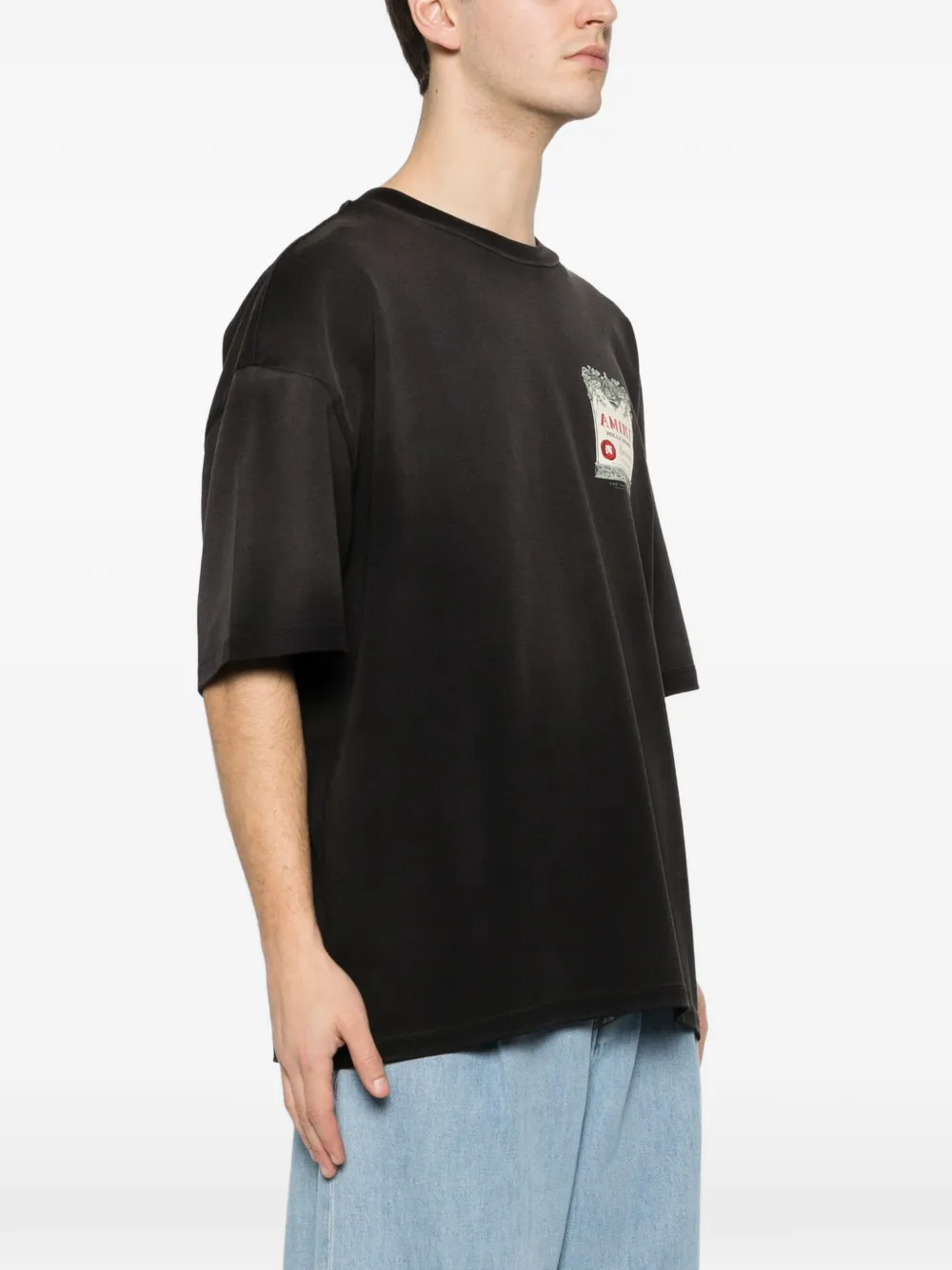 AMIRI T-shirt met logoprint Zwart