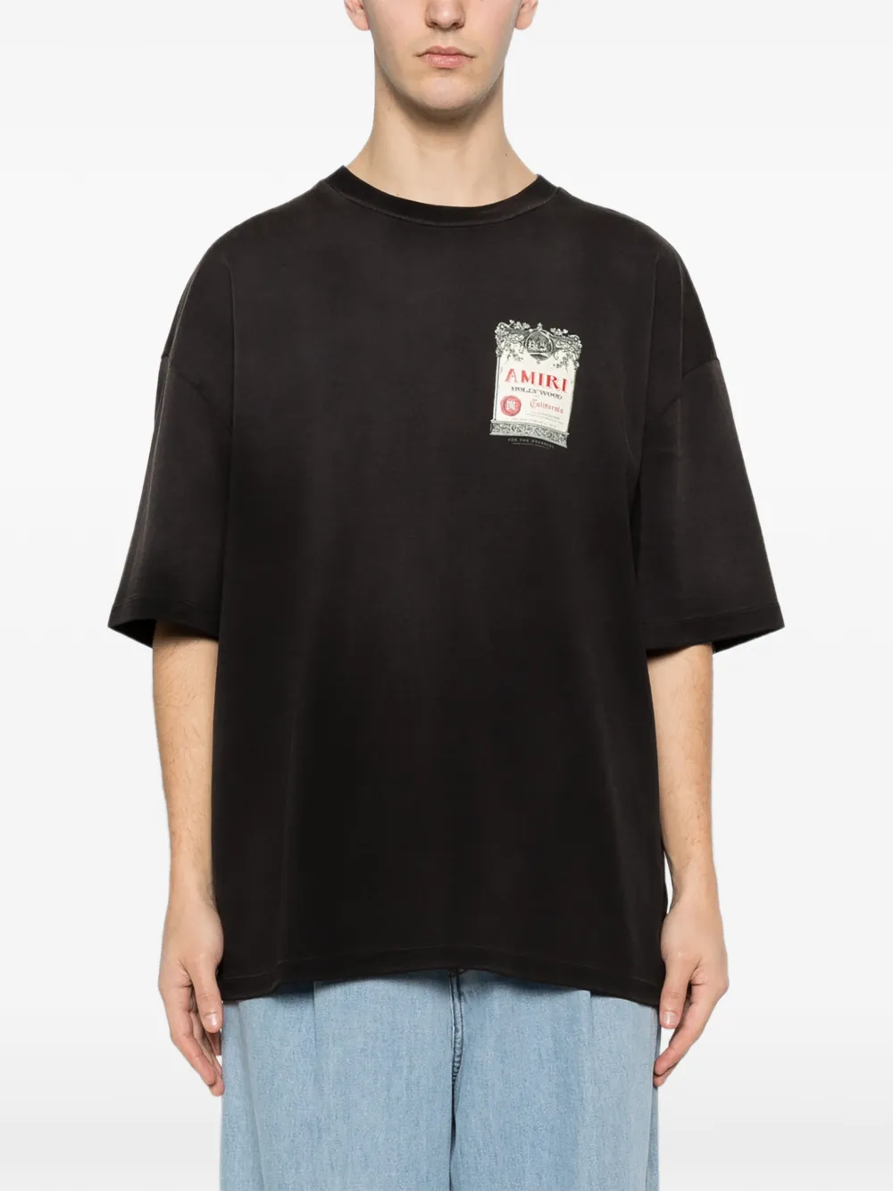 AMIRI T-shirt met logoprint Zwart
