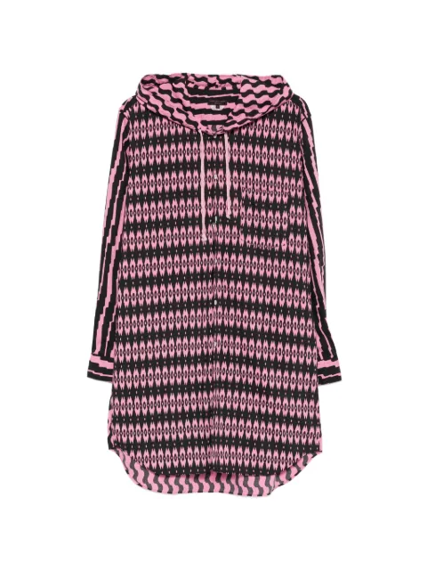 Comme des Garçons Homme Plus camisa estampada con capucha