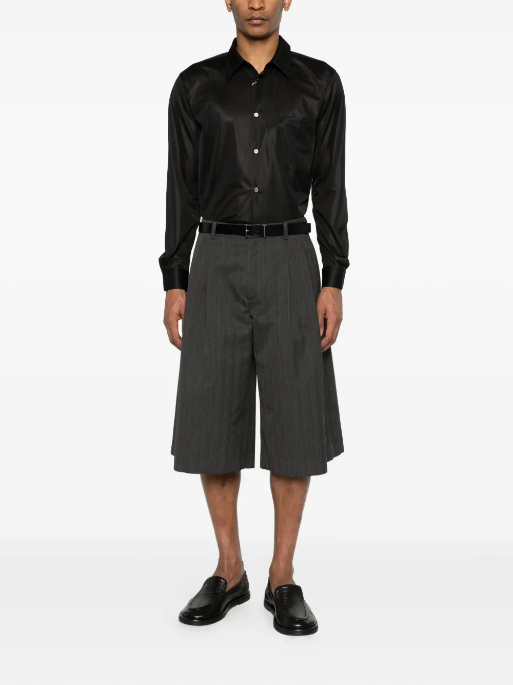 Comme des Garçons Homme Plus Overhemd met borstzak Zwart