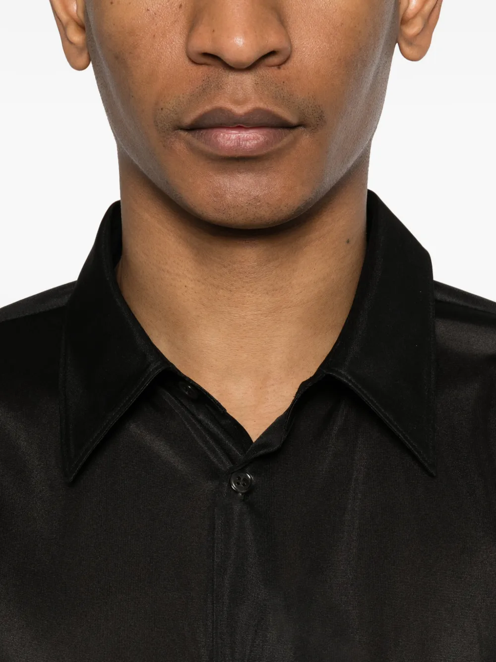 Comme des Garçons Homme Plus Overhemd met borstzak Zwart