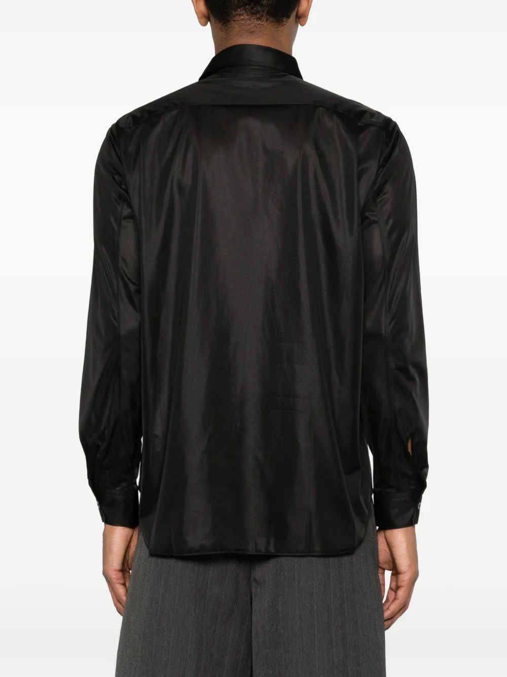 Comme des Garçons Homme Plus Overhemd met borstzak Zwart