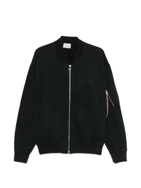 Aries Temple faded bomber jacket