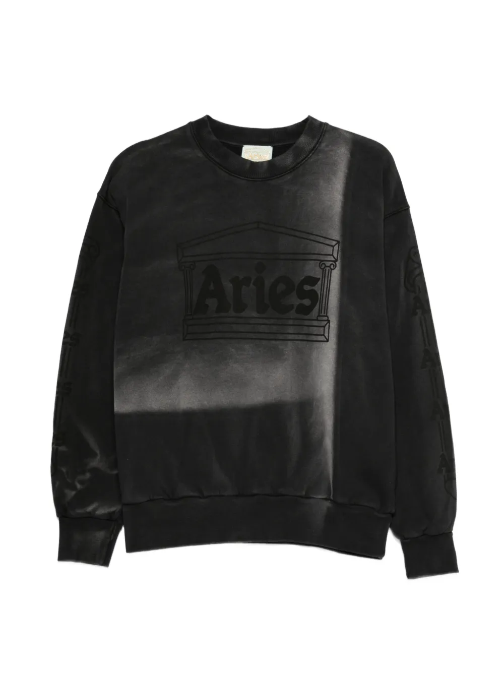Aries Sunbleached Column sweatshirt - Nero