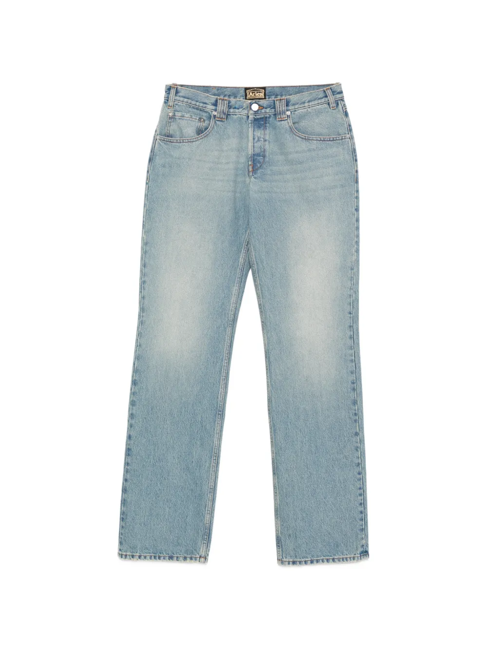 Aries Tyrone distressed low-rise jeans - Blu