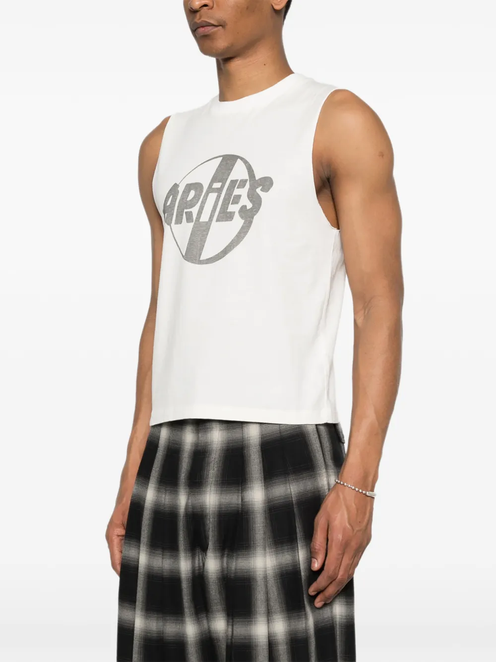Aries Punk logo muscle vest | Smart Closet