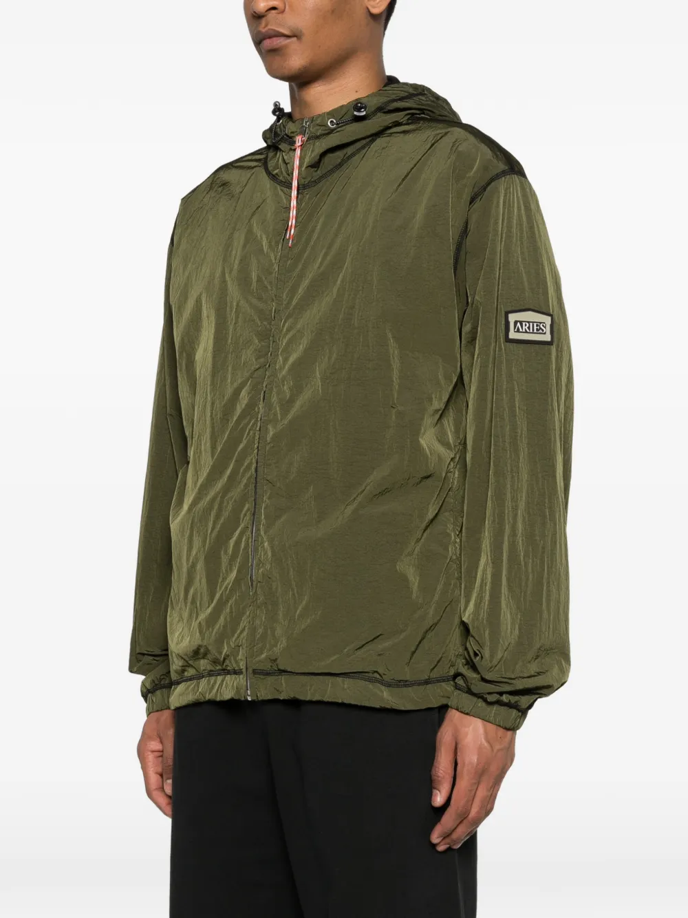  Aries Windcheater Hooded Jacket - Green 