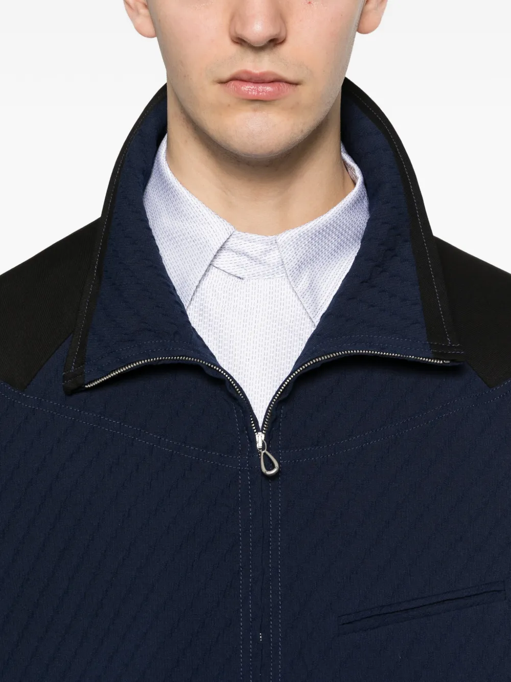 Kiko Kostadinov Noro Textured Blouson | Blue | FARFETCH