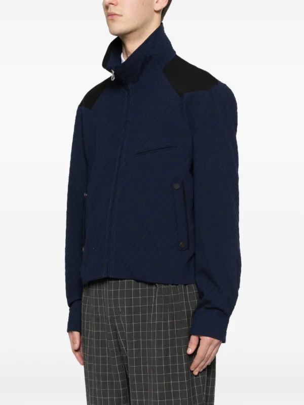 Kiko Kostadinov Noro Textured Blouson | Blue | FARFETCH