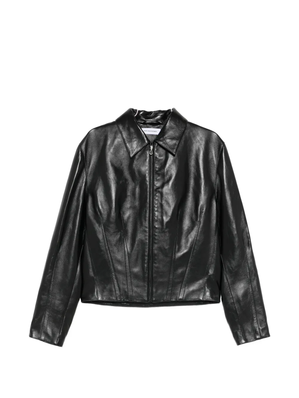 Kiko Kostadinov Lur leather jacket - Schwarz