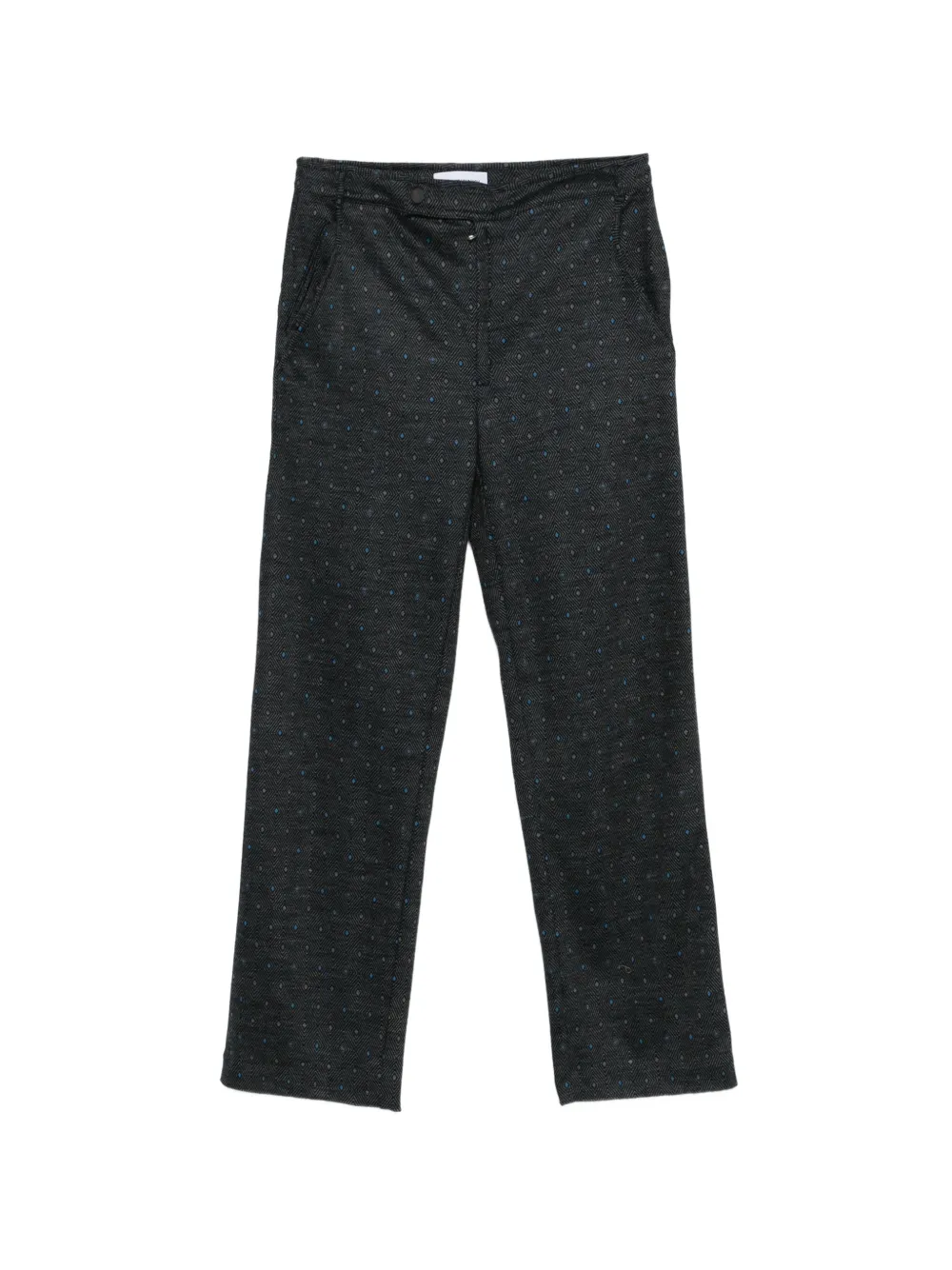Kiko Kostadinov sargo patterned trousers - Nero