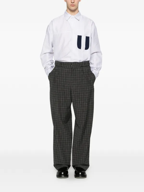Kiko Kostadinov Veca Panelled Shirt | White | FARFETCH