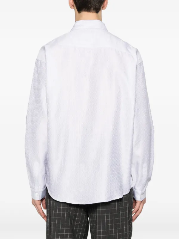 Kiko Kostadinov Veca Panelled Shirt | White | FARFETCH