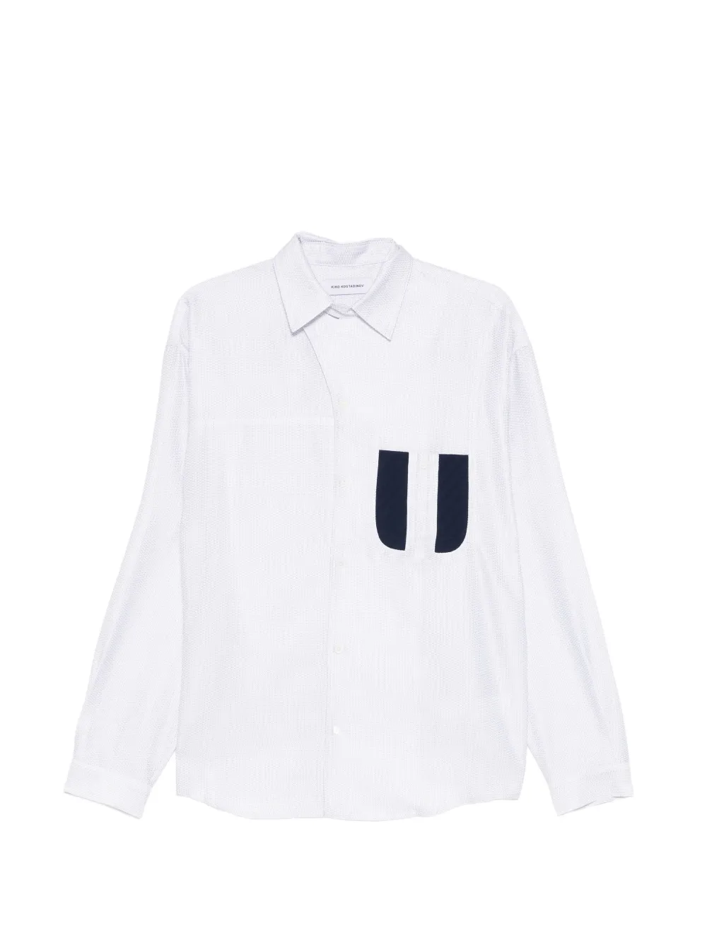 Kiko Kostadinov Veca panelled shirt - Bianco