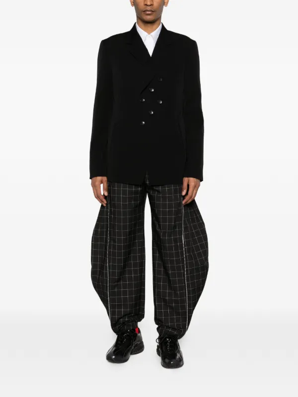 Kiko Kostadinov double-breasted Tailored Jacket | Black | FARFETCH JO