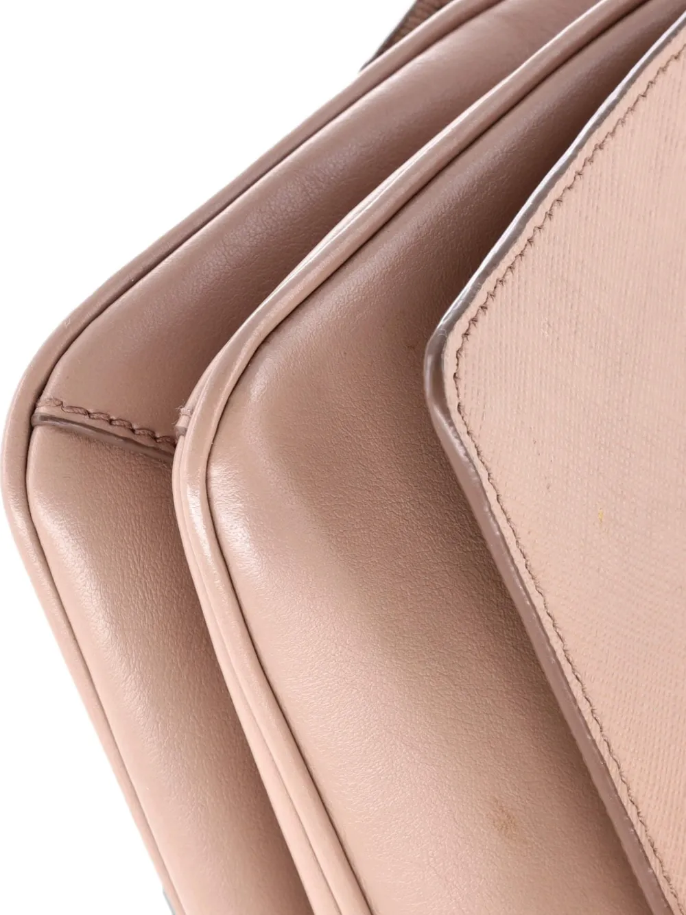 Chain Flap Saffiano And Soft Calf Small Crossbody Bag
